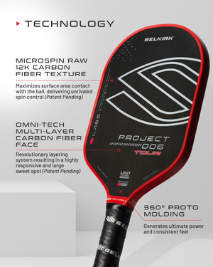 Selkirk LABS Project 006 - Tour / Custom Grip & Weight